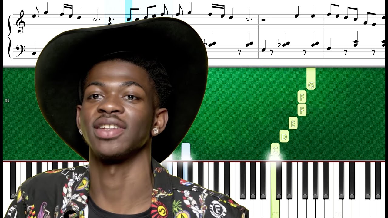 Lil Nas X - MONTERO (Piano Tutorial Sheets)