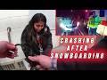 Drunk Girl Crashes After Going Snowboarding