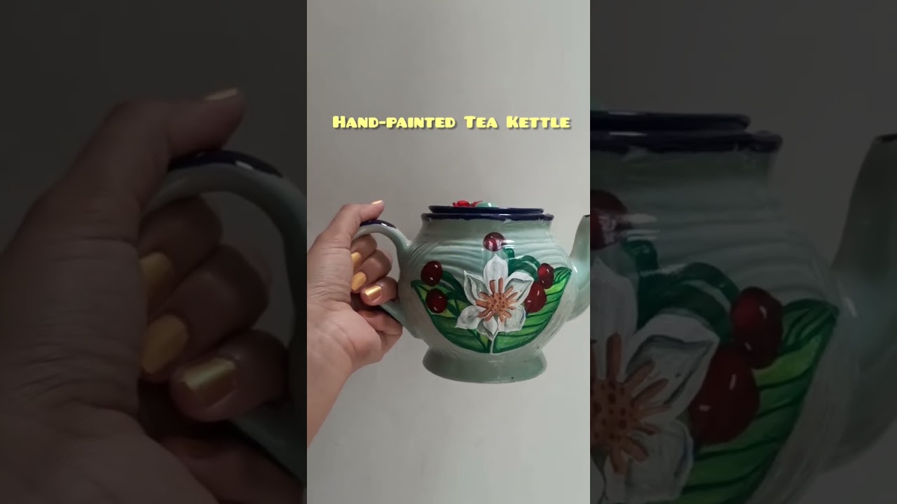 Hand-painted Tea Kettle 