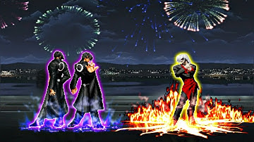 Iori Yagami CTN and Iori Yagami FEN VS Devourer Element (2 on 1 Handicap Match)