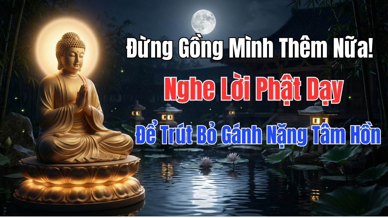 Đừng Gồng Mình Thêm Nữa! Nghe Lời Phật Dạy Để Trút Bỏ Gánh Nặng Tâm Hồn