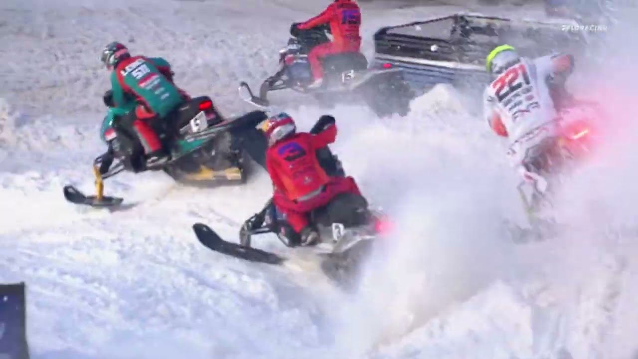 Snocross Round #12 Pro Highlights | Elk River, MN (Race 2 of 3)