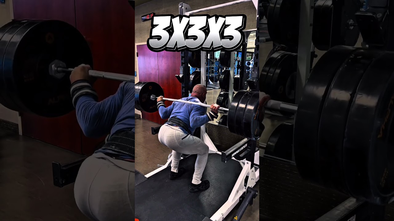 3X3X3 SQUATS NARROW MIDDLE WIDE #SQUATS #WORKOUT #MOTIVATION #QUADS #GLUTES