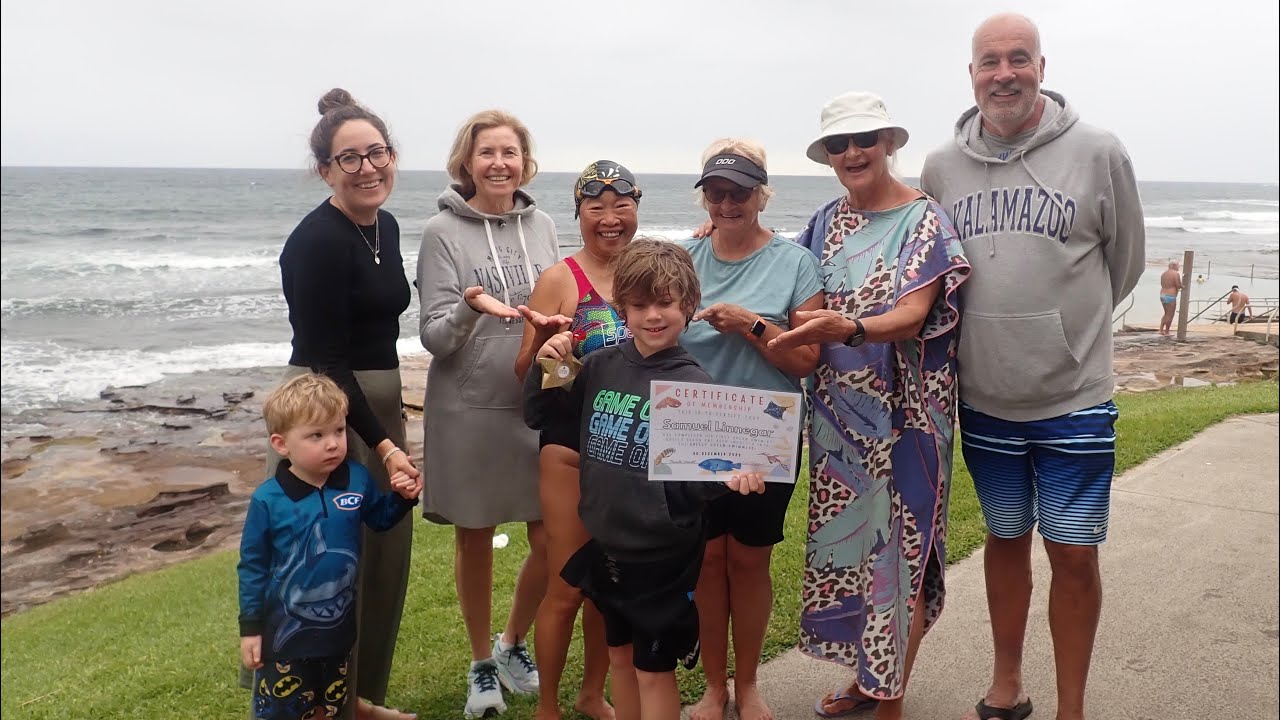 Samuel’s First Ocean Swim With Shelly Ocean Swimmers