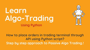 How to place orders in trading terminal through API using Python script?