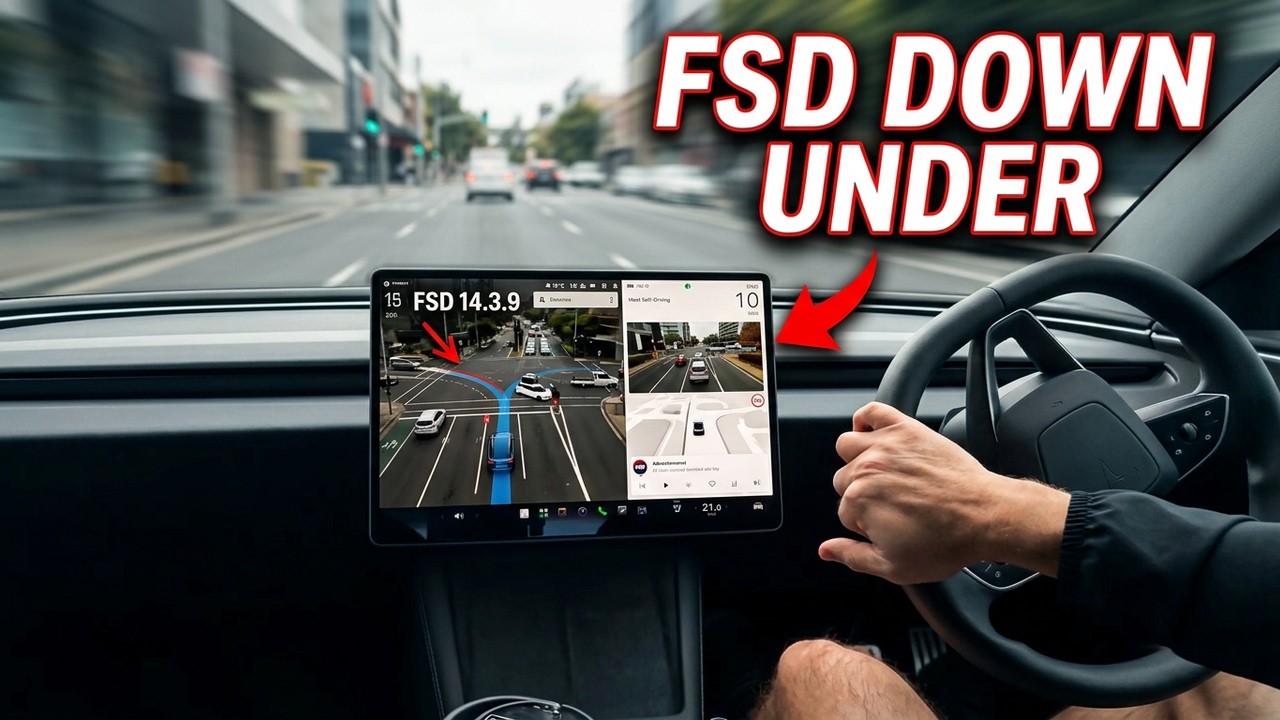 Tesla FSD 14.3.9 Down Under - 12 minute test drive