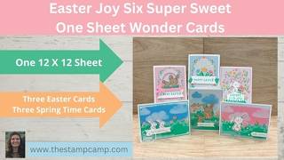 Easter Joy Six Super Sweet One Sheet Wonder Cards
