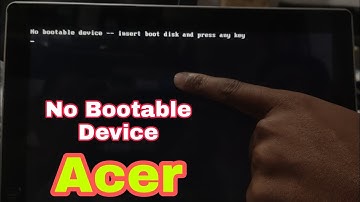 No Bootable Device - Insert Boot Disk And Press Any Key Problem in Acer Laptop#Macnitesh#2024