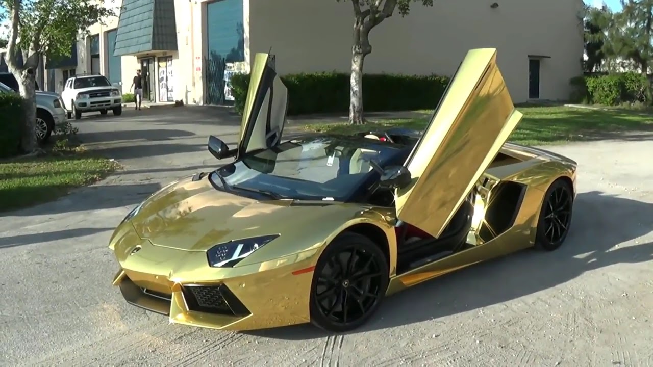 Золотая Lamborghini Золотая Ламба