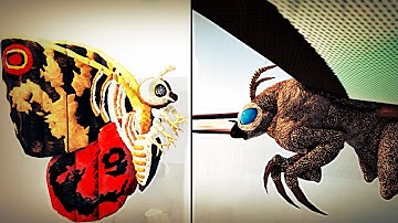 Heisei Mothra vs Old Mosura Comparison | Kaiju Universe