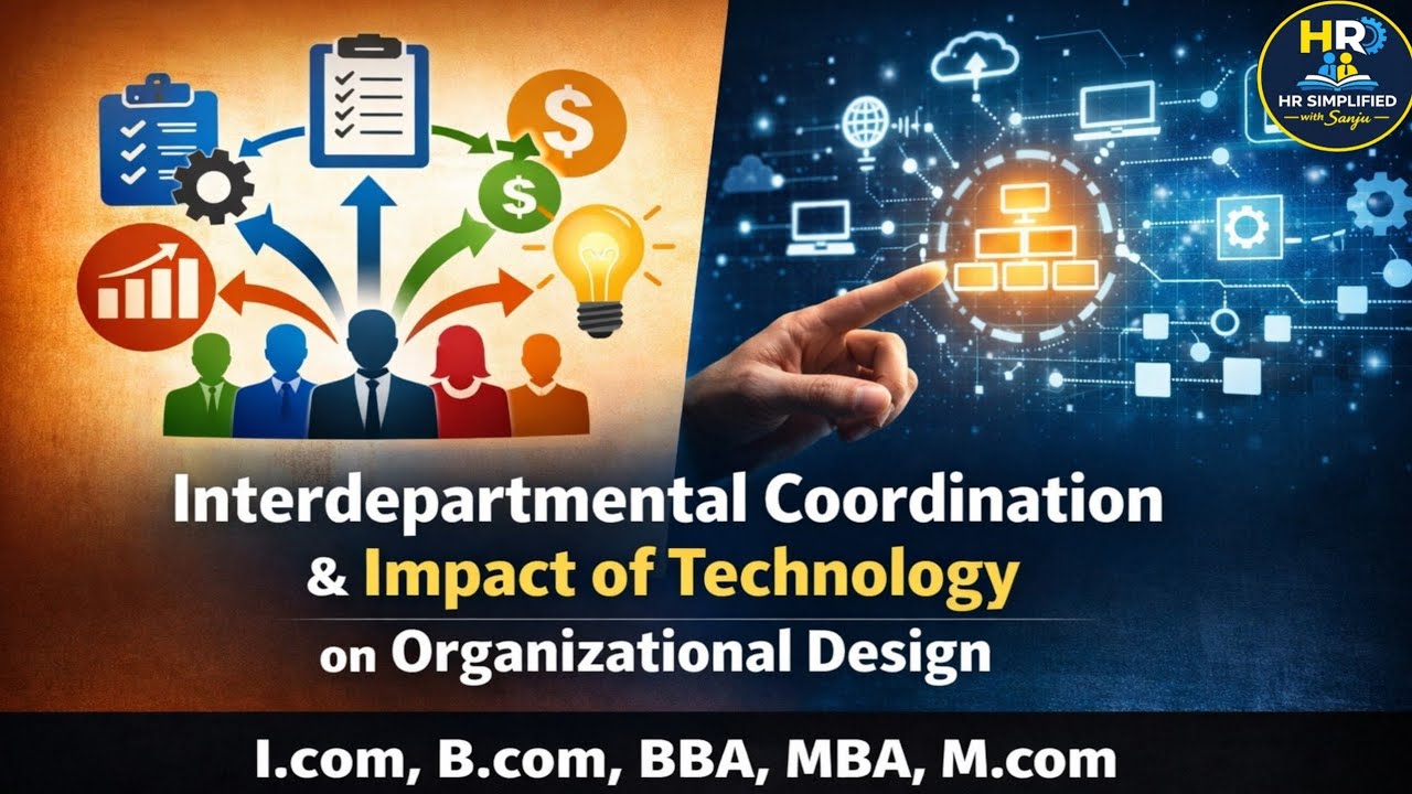 Interdepartmental Coordination & Impact of Technology on Organization Design 