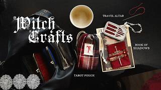 Witch Crafts to Welcome Autumn // travel altar, book of shadows, & tarot pouch