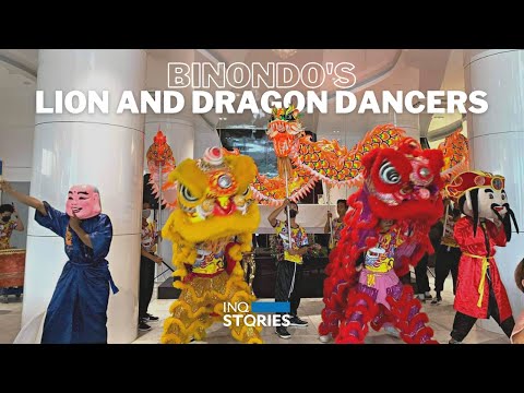 Underneath the colorful costumes of lion and dragon dancers of Binondo