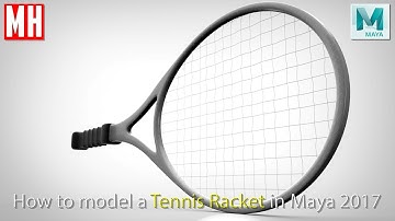 Maya 2017 tutorial : How to model a Tennis Racket