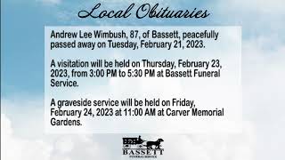 Obits for February 23, 2023