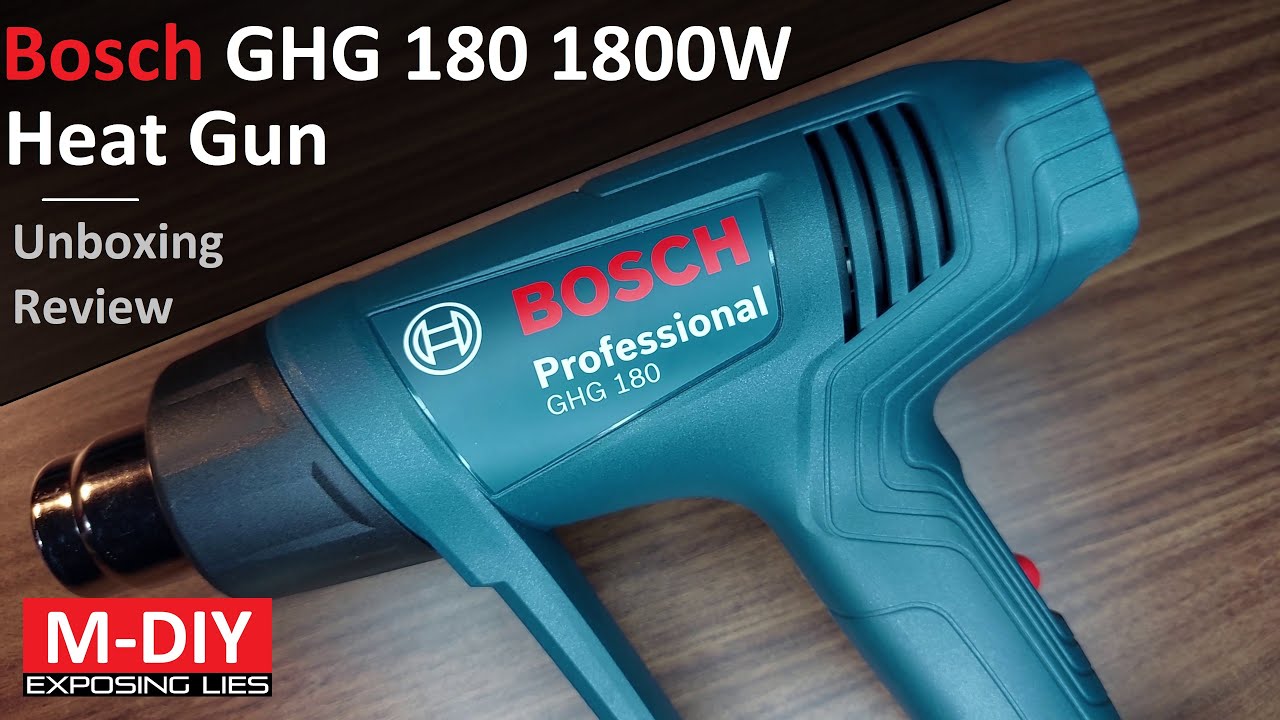 Bosch GHG 180 1800W Heat Gun (Unboxing Review) YouTube