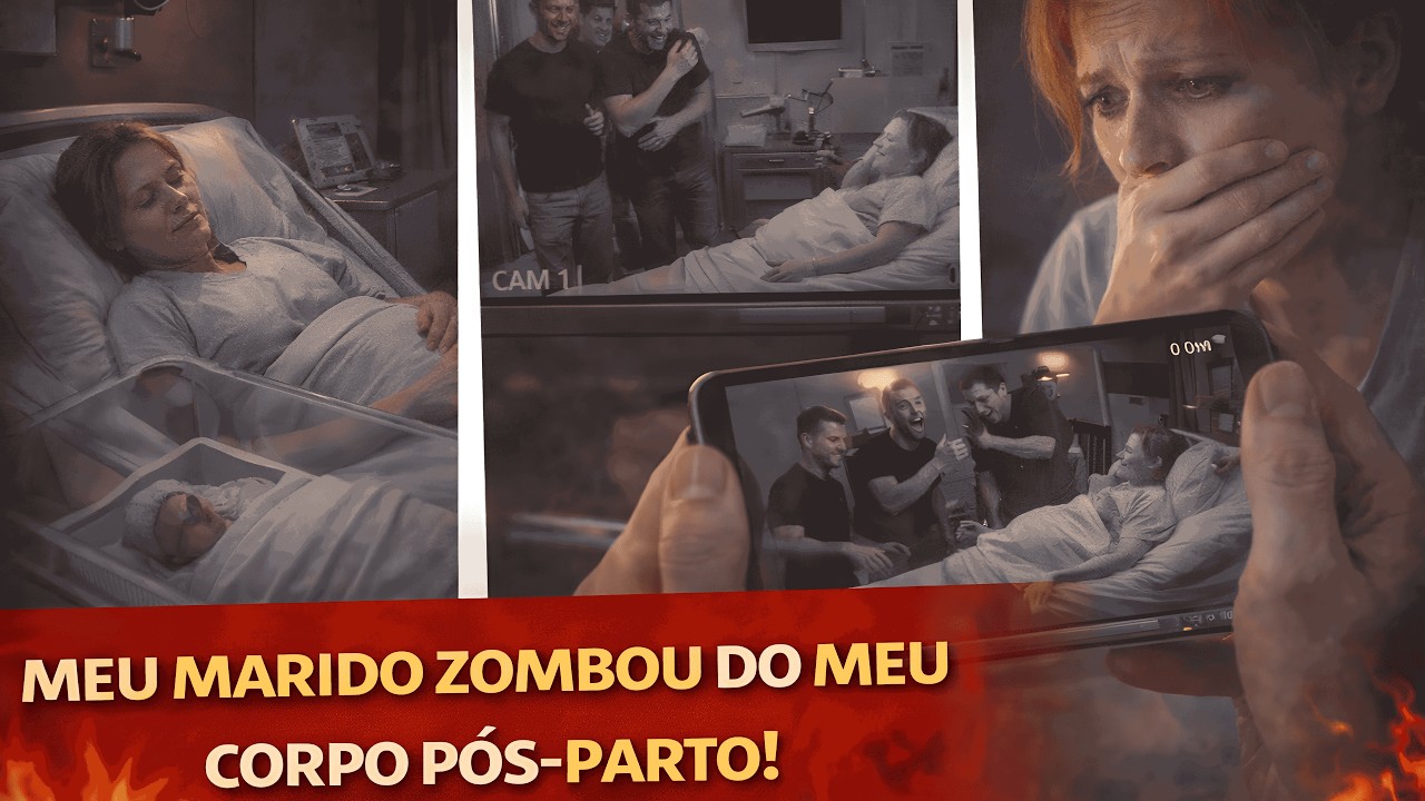 Instalei uma câmera no hospital para filmar meu bebe mas gravei meu marido zombando do meu corpo