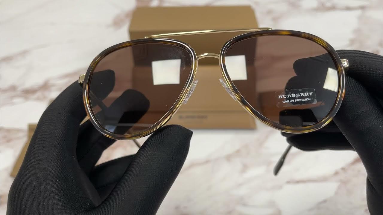 Burberry Sunglasses ModelOliver B3125 Color101773 Gold HavanaDark