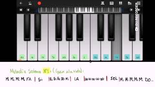 Melodía de "Gracias a la vida" de Violeta Parra en Perfet Piano