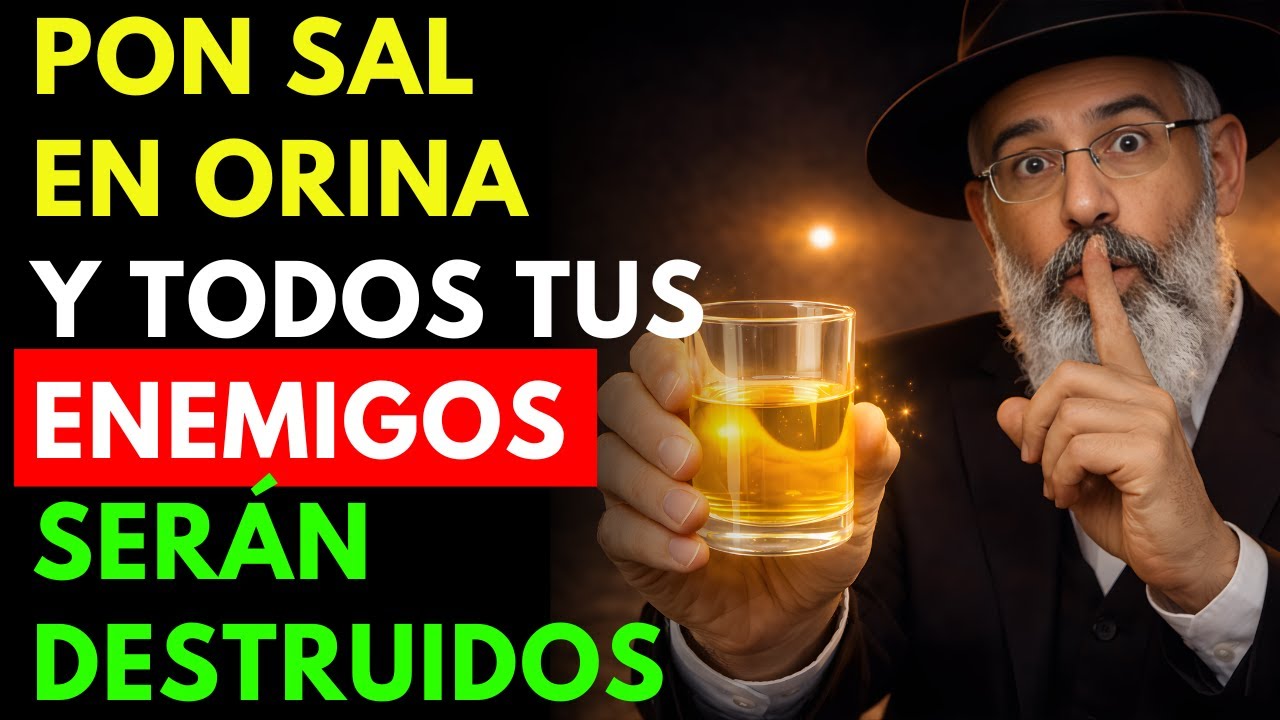 Pon SAL en tu ORINA para DESTRUIR a todos tus ENEMIGOS sin ENFRENTARLOS | Sabiduría Judía