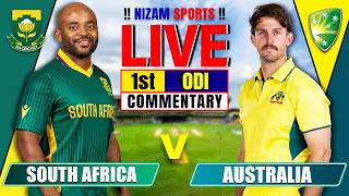 🔴Live: South Africa vs Australia | 1st ODI | Live Cricket Score & Commentary screenshot 1