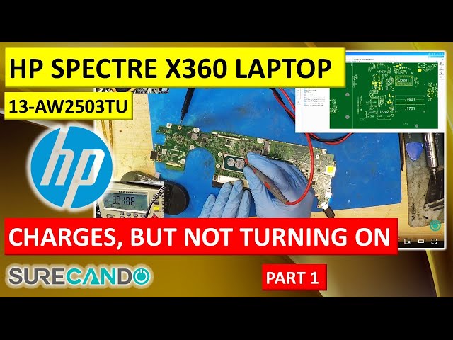 HP Spectre x360 13-aw2503TU No-Power Diagnosis: Inspection