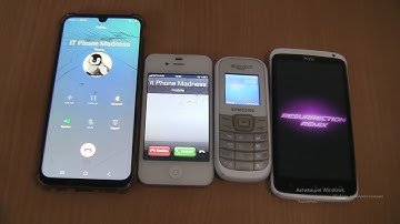 Incoming call & Outgoing call at the Same Time Samsung Galaxy A50+1200M+iphone 4s+htc One x custom