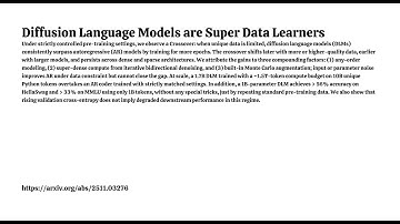 Diffusion Language Models are Super Data Learners