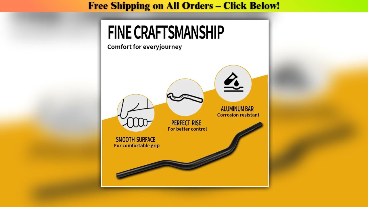 CNC 11/8" 28MM Low Handlebars Handle Bar Tube Fat Bar For Honda KTM Yamaha Kawasaki Suzuki Dirt