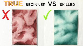 WATERCOLOR DOS AND DONTS | How to paint a beautiful watercolor BACKGROUND screenshot 5