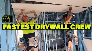 Number #1 Fastest DRYWALL Cutting Fixing Hanging Crew