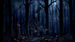 Enchanted Halloween Forest Ambience🎃Dark Forest, Rustling Autumn Leaves & Relaxing Halloween Sound screenshot 4