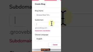 Learn how to create a groove blog in just 60 seconds!
