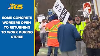 Why some concrete workers are willing to return to work during strike
