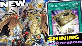 NEW! Shining Sarcophagus Duels & Deck Profile - Legacy of Destruction | YGO OMEGA