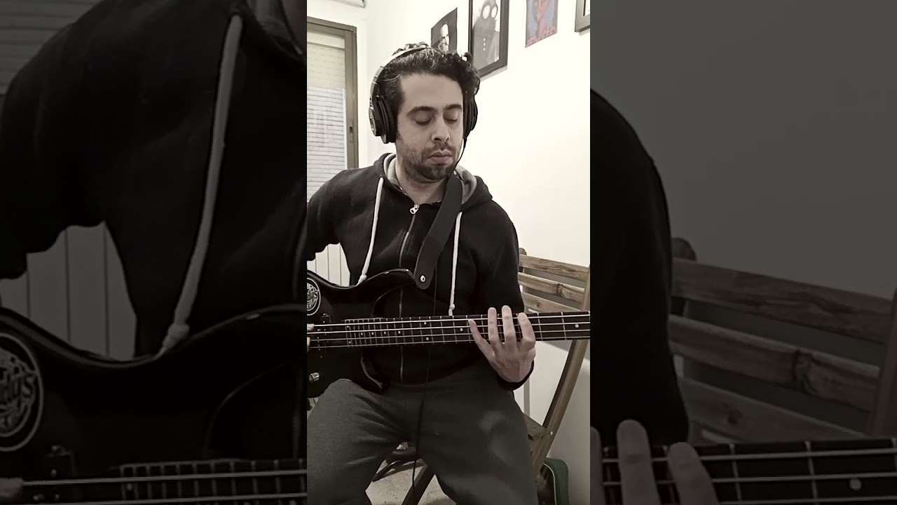 A little doom metal riff on the bass 