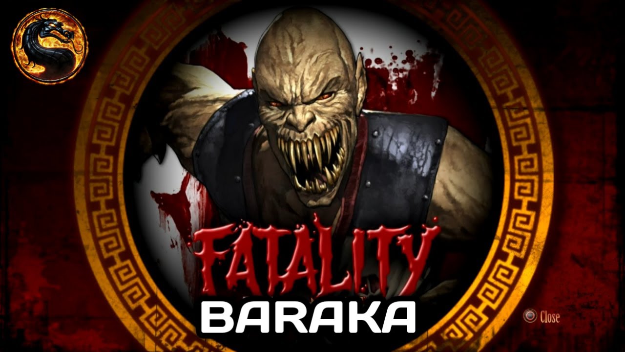 Mortal Kombat 9 Komplete Edition ( PS3 ) : Baraka ( Fatalities + X