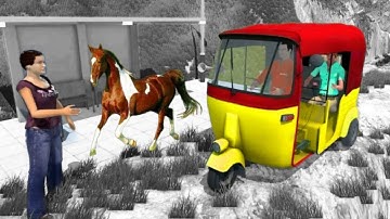 tuk tuk auto rickshaw gameplay || gadi wala game || gadi wali game gadi wali game