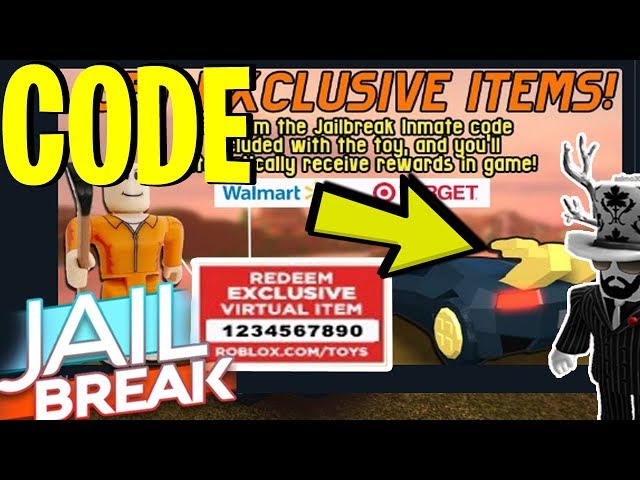 Badimo (Jailbreak) on X: Redeem a code from a #Jailbreak Inmate toy and  you'll automatically be awarded a unique BRICKSET spoiler and wheel  package, along with some free cash and rocket fuel! (@