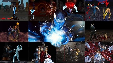 Mortal Kombat - Every Sub-Zero Fatality Ever, on Scorpion | MK1 - MK11