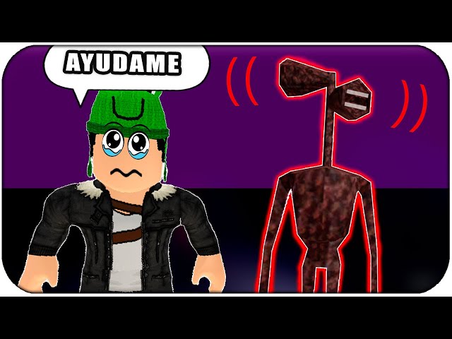 LUTEI CONTRA O SIREN HEAD NA FLORESTA DO ROBLOX À MEIA NOITE!! 