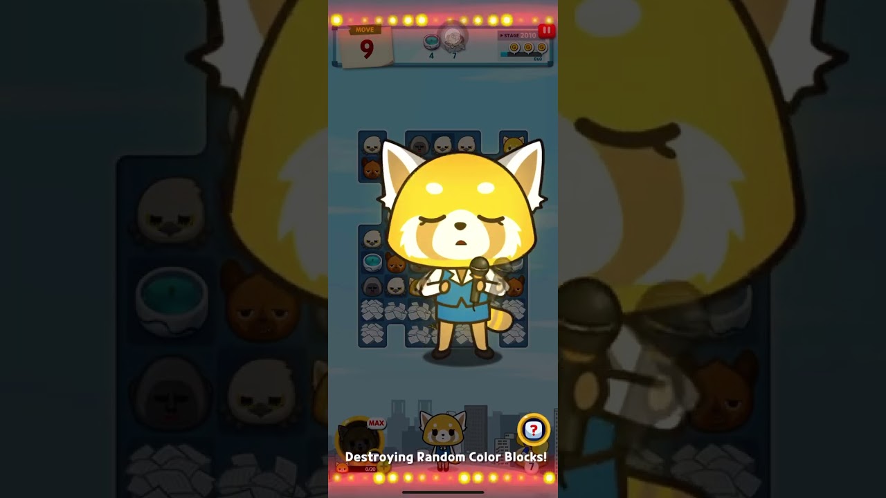 Aggretsuko Puzzle Game : Stage 2010