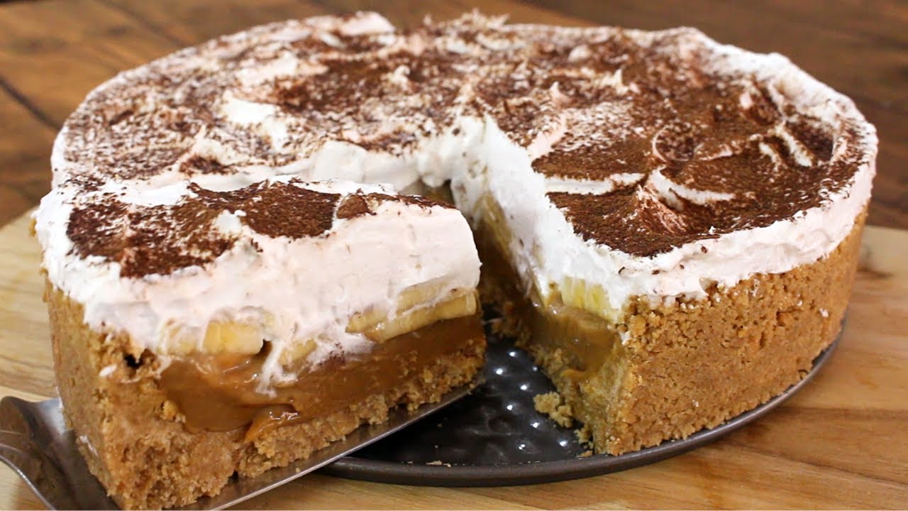 TORTA BANOFFEE - A MELHOR TORTA DE BANANA QUE JÁ COMI (Fácil e Deliciosa)