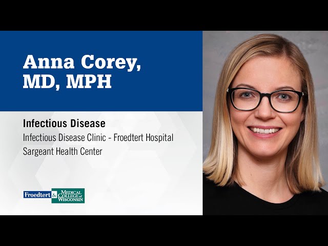 Watch Dr. Anna Corey, infectious disease specialist on YouTube.
