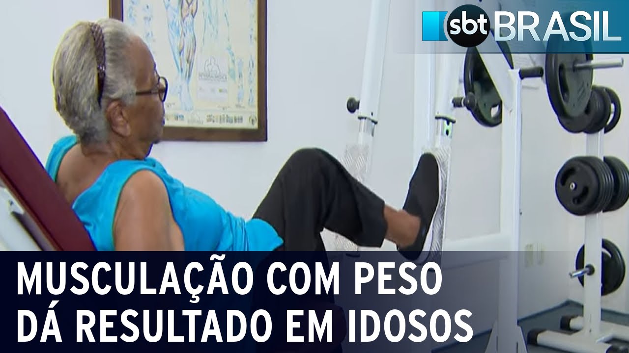 Idosos acima de 85 anos tem resultados através da musculação | SBT Brasil (23/12/23)