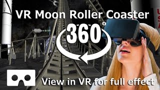 360 Video - Moon Roller Coaster - Experience The Excitement Of A Vr 4K Video On The Moon