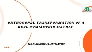 Case study video on Eigen values and Eigen vectors|Matrices and Calculus|SNS Institutions Net Worth