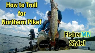 How to Troll for Northern Pike! FisherMN Style! 