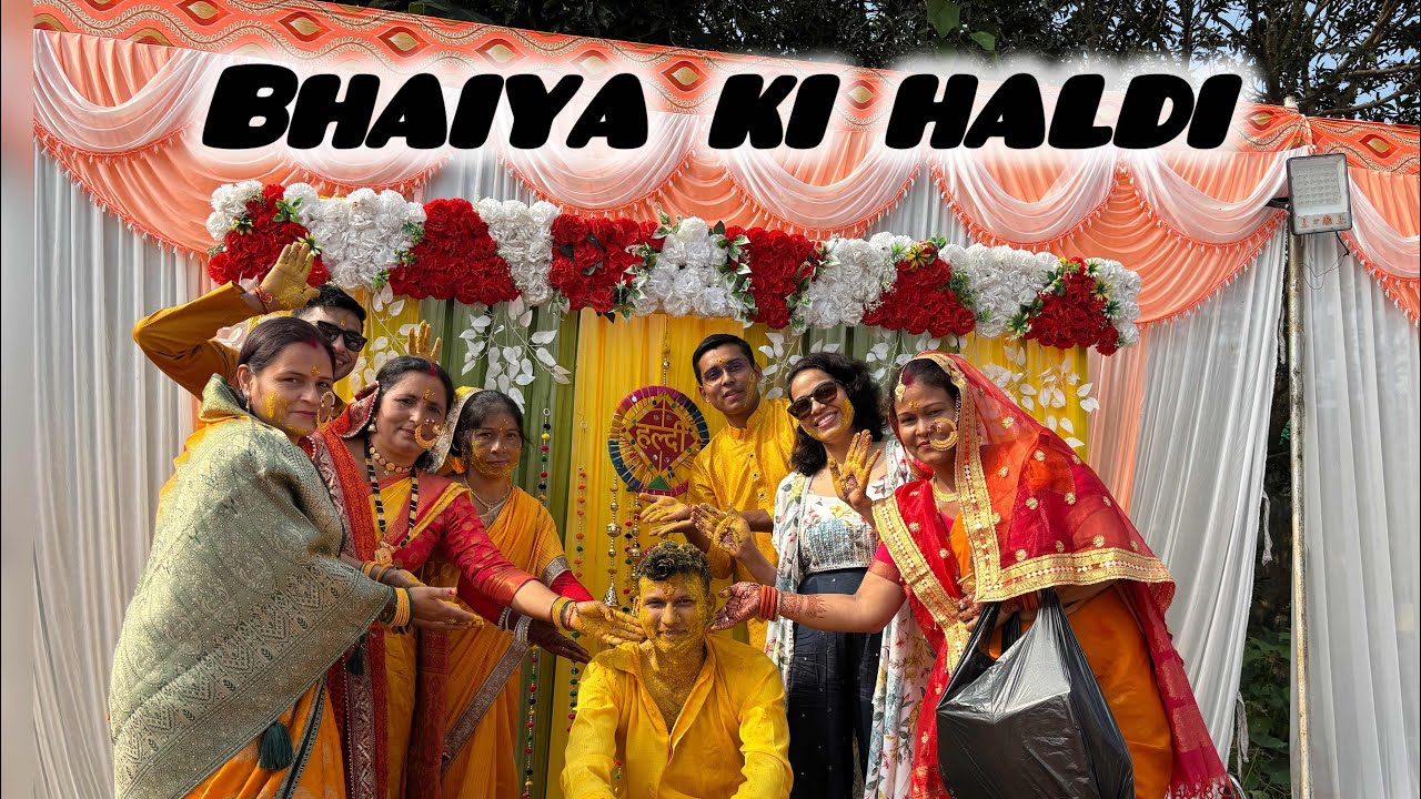 Bhaiya ki Haldi Ceremony 💛