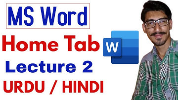 MS WORD HOME TAB Part A MS WORD 2016 Clipboard Font group  in Hindi Urdu MS Office